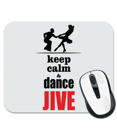 Коврик для мыши Keep calm & dance JIVE