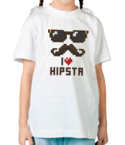 Детская футболка I love hipsta фото