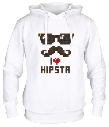 Толстовка худи I love hipsta