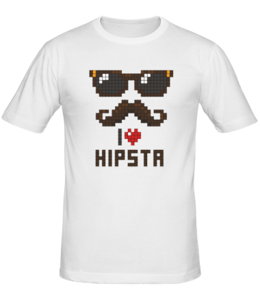 Мужская футболка I love hipsta