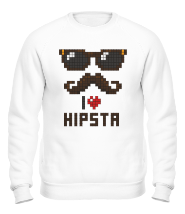 Толстовка без капюшона I love hipsta