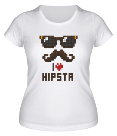 Женская футболка I love hipsta