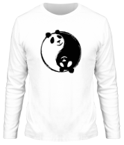 Мужская футболка длинный рукав Панда тайчи фото