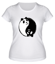 Женская футболка Панда тайчи фото