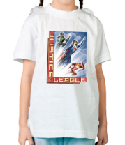 Детская футболка  Лига Справедливости команда скорости