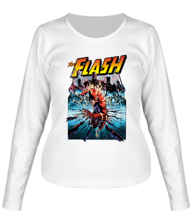 Женская футболка длинный рукав Flash Shreds
