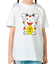 Детская футболка Японский котик фото