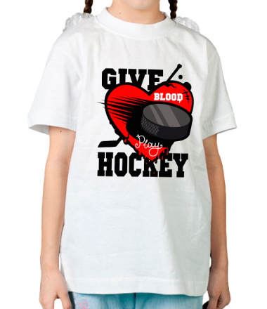 Детская футболка Give hockey