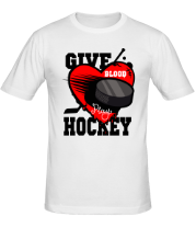Мужская футболка Give hockey