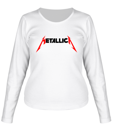 Женская футболка длинный рукав Metallica