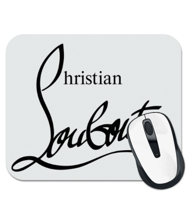 Коврик для мыши Christian Louboutin logo
