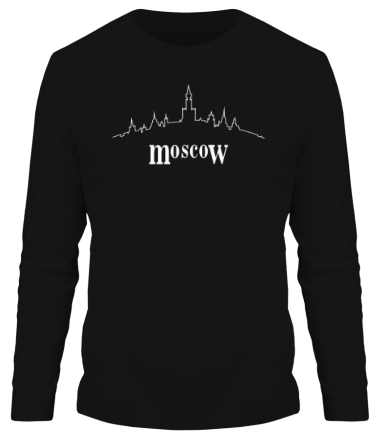 Мужская футболка длинный рукав Moscow
