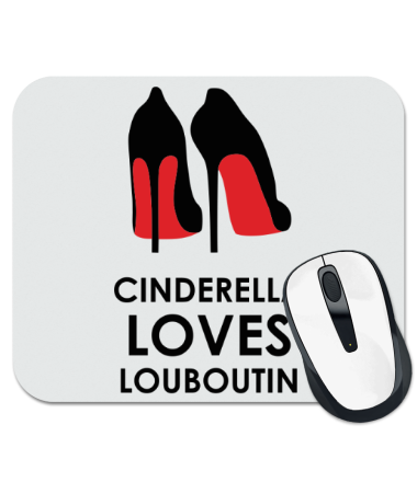 Коврик для мыши Cinderella Loves Louboutin