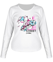 Женская футболка длинный рукав Street Rider фото
