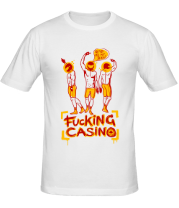 Мужская футболка Fuсking casino фото