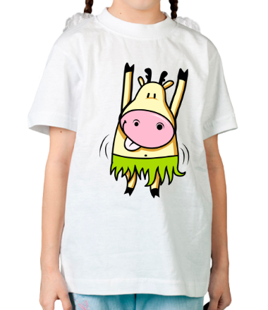 Детская футболка Танцующая корова