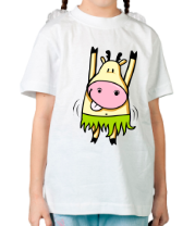 Детская футболка Танцующая корова фото