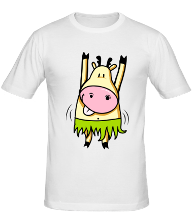 Мужская футболка Танцующая корова