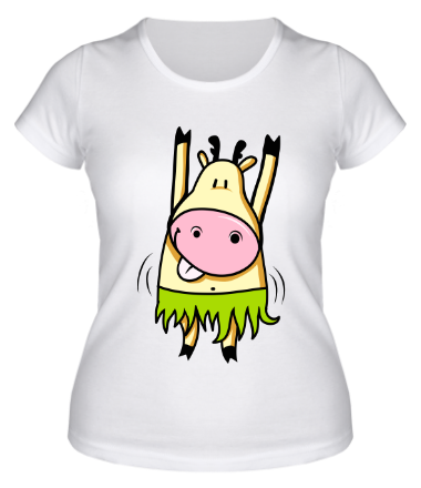 Женская футболка Танцующая корова