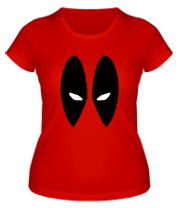Женская футболка Deadpool face фото
