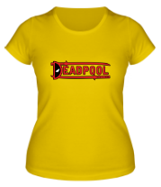 Женская футболка Дэдпул с катанами фото