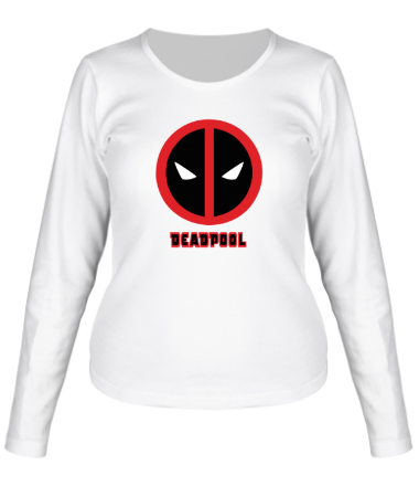 Женская футболка длинный рукав Дэдпул (Deadpool)