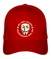 Бейсболка Маска Анонимуса - We Are Legion (свет) фото