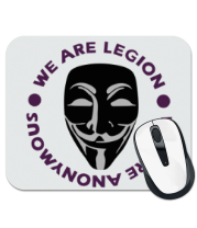 Коврик для мыши Маска Анонимуса - We Are Legion фото