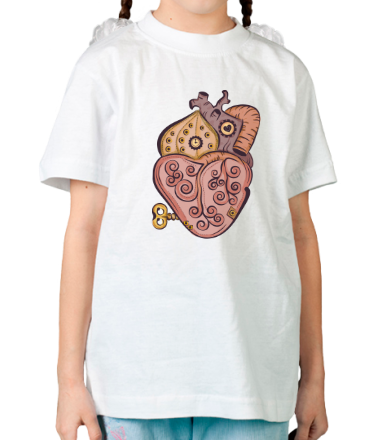 Детская футболка Стимпанк сердце 
