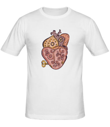 Мужская футболка Стимпанк сердце 