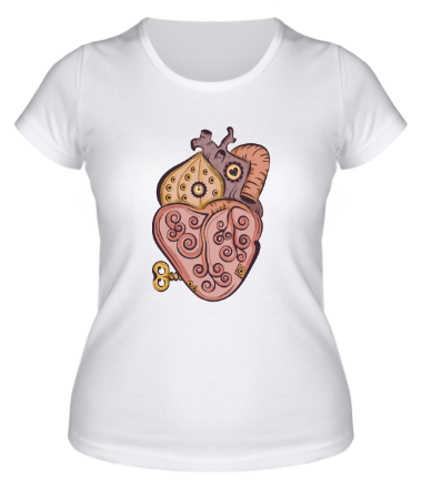 Женская футболка Стимпанк сердце 