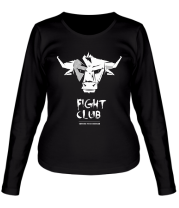 Женская футболка длинный рукав Fight club bull