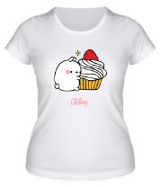 Женская футболка Кролик Моланг (кекс) фото