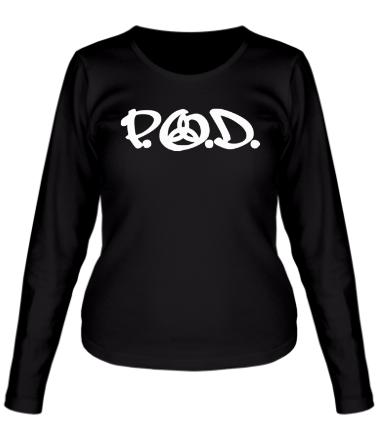 Женская футболка длинный рукав P. O. D