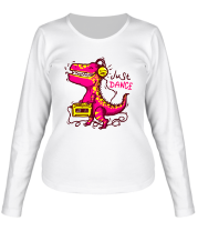 Женская футболка длинный рукав Just Dance Dino фото