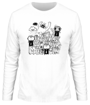 Мужская футболка длинный рукав Граффити анимэ фото