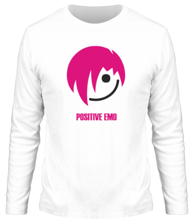 Мужская футболка длинный рукав Positive Emo