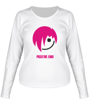 Женская футболка длинный рукав Positive Emo
