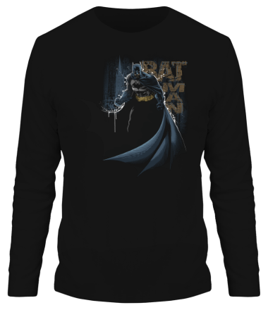 Мужская футболка длинный рукав Caped Crusader Batman