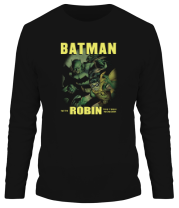 Мужская футболка длинный рукав Batman and Robin фото