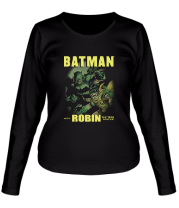 Женская футболка длинный рукав Batman and Robin