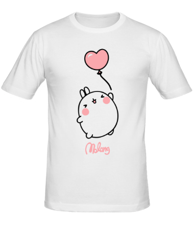 Мужская футболка Кролик Моланг (воздушный шар)