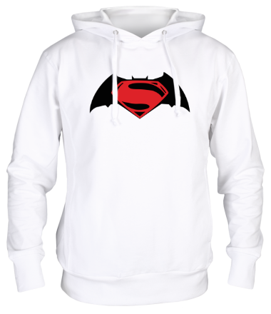 Толстовка худи Batman vs superman (logo)