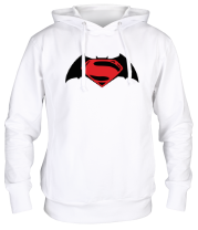 Толстовка худи Batman vs superman (logo) фото