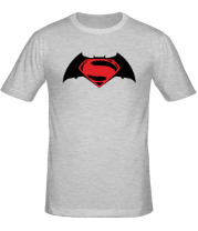 Мужская футболка Batman vs superman (logo) фото