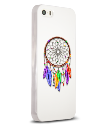 Чехол для iPhone Dreamcatcher Rainbow Feathers