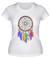 Женская футболка Dreamcatcher Rainbow Feathers