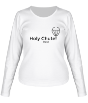 Женская футболка длинный рукав Holy Chute! фото