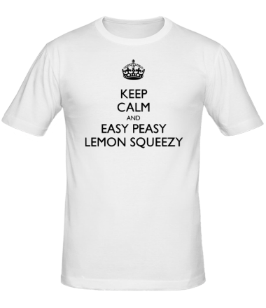 Мужская футболка Keep calm and lemon squeezy!