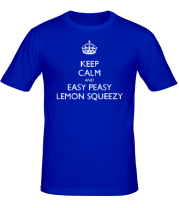 Мужская футболка Keep calm and lemon squeezy! фото